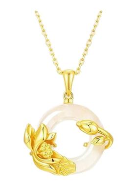 两世欢平安扣项链女款