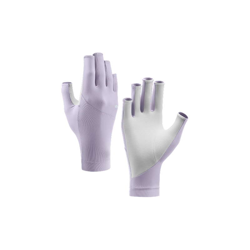 蕉下美甲防晒手套露指半指护甲防紫外线春夏防黑袖套防滑开车骑行