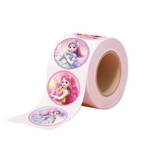 奇妙萌可闪耀流星卷卷贴儿童女孩卡通益智粘贴画玩具幼儿园奖励贴