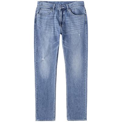 Lee中腰锥形浅蓝男牛仔裤
