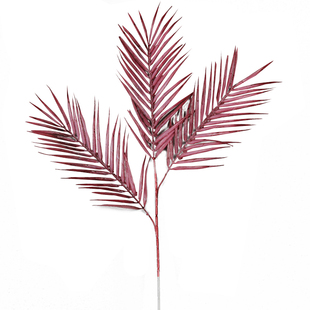 仿真花三叉针葵叶椰棕散尾葵叶 婚礼堂插花婚庆吊顶布置花艺花材