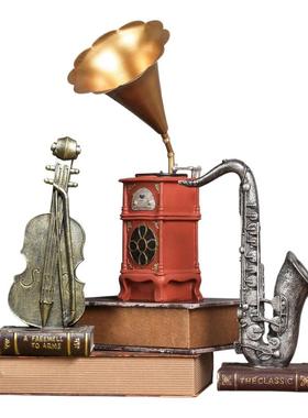 酒柜电视柜红酒架装饰品摆设家居玄客厅工艺品创意美式复古小摆件