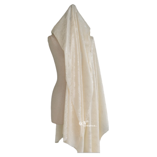 轻薄复古仿醋酸提花面料 粉色中式旗袍抗皱垂坠裙子衬衫裤子布料