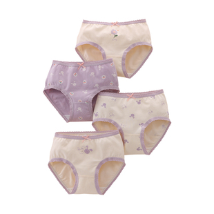 儿童内裤女童三角裤纯棉小女孩中大童全棉四角裤宝宝平角短裤A类