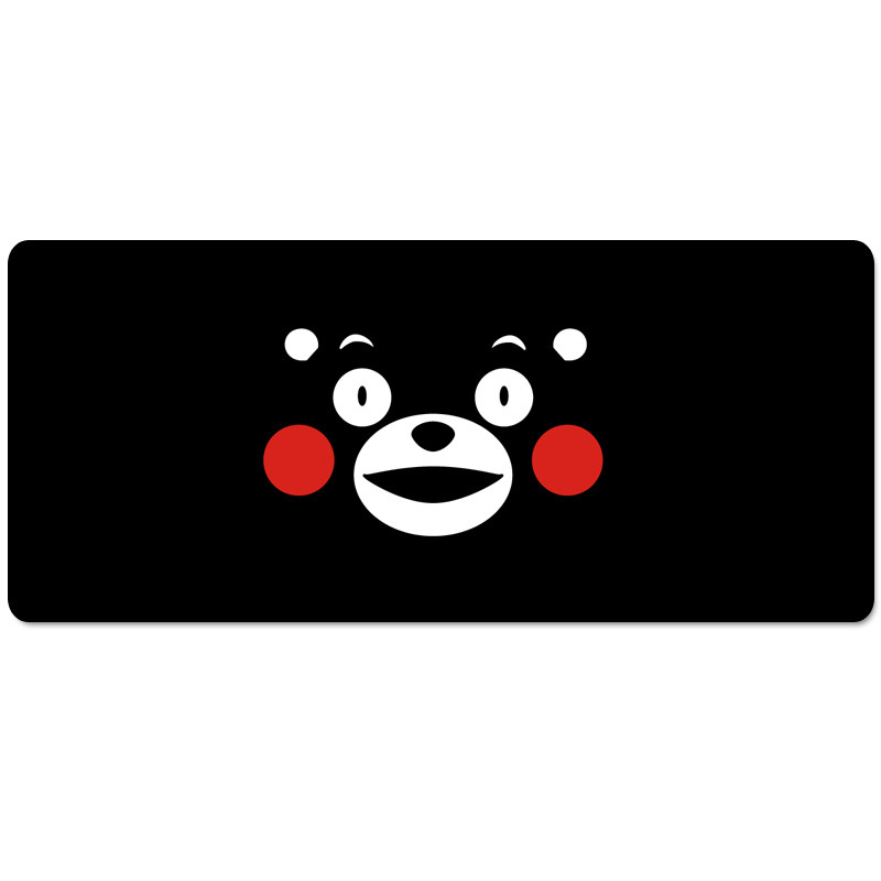 卡通Kumamon熊本熊超大号鼠标垫 加厚锁边办公键盘桌垫可爱女定制