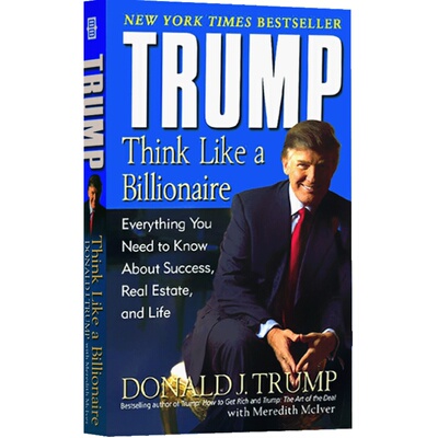 特朗普 像亿万富翁一样思考 英文原版 Think Like a Billionaire Donald Trump 唐纳德 川普 书籍 人物传记 自传