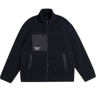 准者户外运动摇粒绒撞色外套夹克