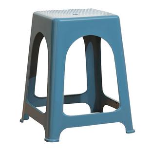 加厚塑料凳子简约时尚高板凳朔料熟料餐厅方椅子家用可叠放胶登子