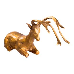 神雕铜艺 壶持金鹿摆件纯铜壶叉日式茶具铜壶盖叉壶盖夹铁壶配件