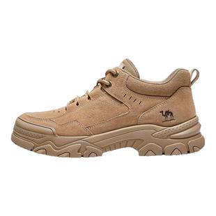 骆驼男鞋2025秋冬新款男士运动休闲鞋加绒复古厚底增高户外工装鞋