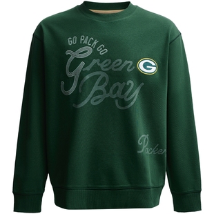 SEASON HIGH秋冬NFL联名绿湾包装工队字母刺绣潮舒适圆领卫衣男装