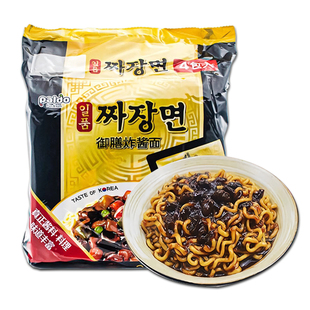 韩国进口八道御膳炸酱面面条干拌面方便面杂酱面速食袋装即食拉面
