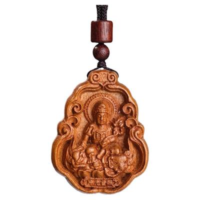 妙韵男女款桃木本命佛吊坠生肖