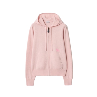 【24期免息】BURBERRY女装 羊毛拉链连帽衫卫衣 81157961