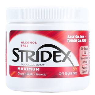 美国stridex水杨酸棉片施颜适刷擦闭口粉刺黑头清洁毛孔女酸正品