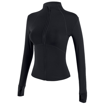 健身女孩加绒立领显瘦瑜伽服外套