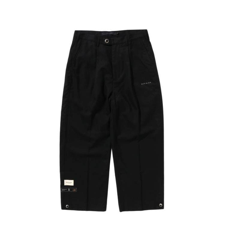 BAPEBLACK装饰扣袢纯色休闲裤