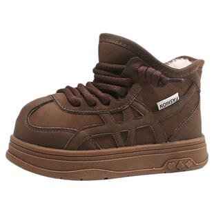 官网C&K男童加绒保暖雪地靴2025新款冬季儿童棉鞋防滑棉靴中大童