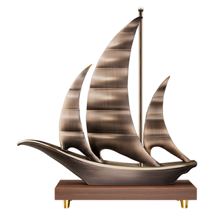 一帆风顺帆船摆件办公室送领导老板办公室桌面高级感高档男士礼物