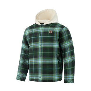 李宁男子棉服2026春季新款反伍系列舒适宽松保暖连帽外套AFMW001