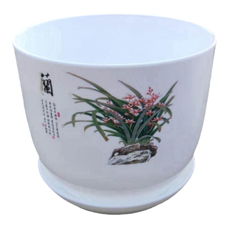 陶瓷高档树脂圆形室内阳台花盆