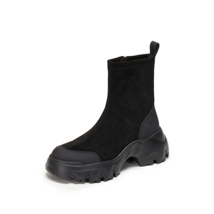 思加图交响海豚加绒高跟短靴冬新款爆款好看高级显瘦时装靴女靴子