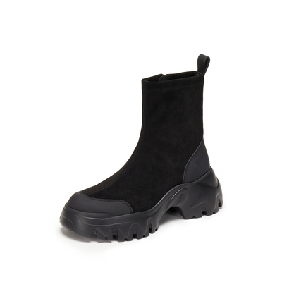 思加图交响海豚运动靴棕色瘦瘦靴