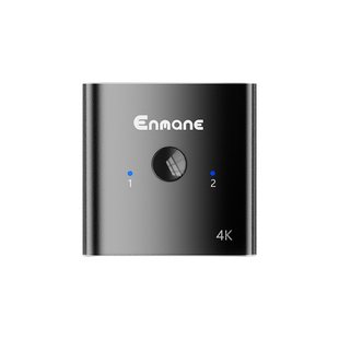 英曼hdmi分屏器两进一出切换器4K高清线电视屏幕信号源双向转换器切换同屏共享高清线一进两出一拖二分配器