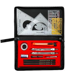 工程制图绘图工具套装包大学机械建筑土木专业工程制图板圆规尺子仪器A2实心木质画板丁字尺工图制图工具套装