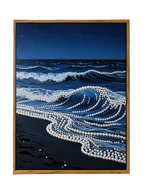 轻奢高级感海浪珍珠画DIY材料包