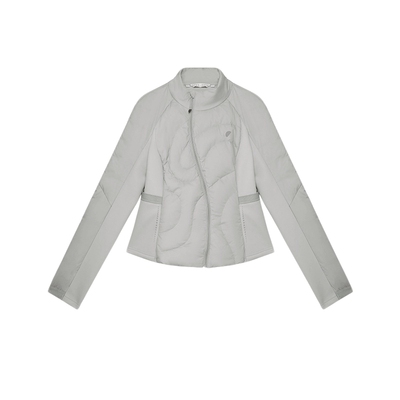 磨毛针织 半圆女装[运动]2025秋冬修身不规则短款轻薄款羽绒服女