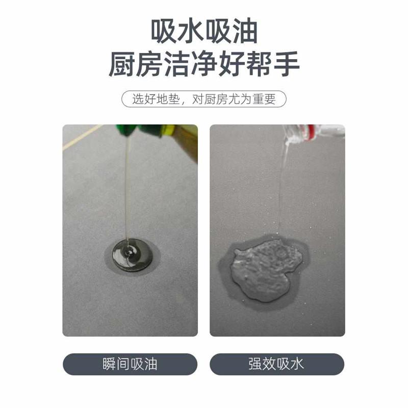 厨房地垫防滑防油家用门垫地毯进门吸水脚垫门口防水可擦免洗垫子