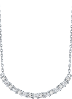 六桂福珠宝银925心熠微笑套链