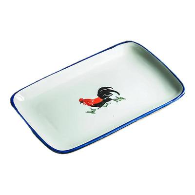 长方形盘子肠粉盘陶瓷浅盘子平盘