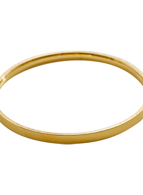 whatever简洁百搭钛钢镀18K手镯