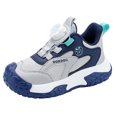 巴布豆男童运动鞋春秋季网面透气