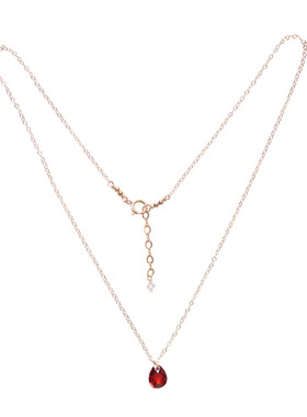 美国14k注金石榴石女ins日常锆石