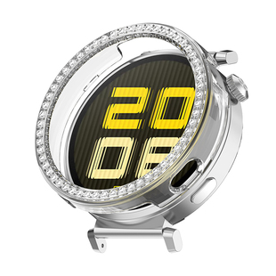 壳里斯适用华为手表GT6 46mm镶钻镂空硬壳单钻表壳保护壳GT5 Pro 42mm保护套GT4 41mm高级感防摔抗震电镀女款