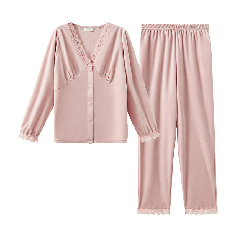 兰卓丽女蕾丝套装家居服