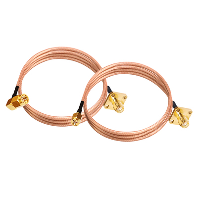 SSMA-J公头转SMA-KF延长线RG316