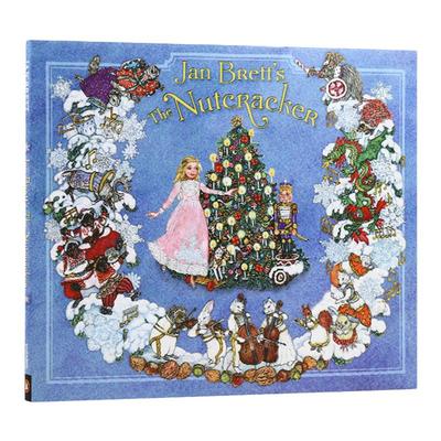 英文原版 Jan Brett's The Nutcracker 胡桃夹子 儿童圣诞主题精装绘本 汪培珽第五阶段书单 乌龟莫茜作者简·布雷特 进口英语原版