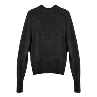 因由 美丽诺全羊毛连帽针织衫卫衣休闲长裤时尚套装女秋冬两件套