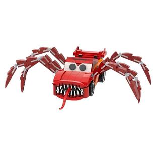 闪电麦昆积木MOC变异查尔斯小火车板牙酷姐拼插模型益智儿童玩具