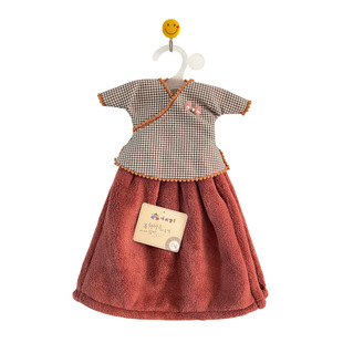 韩国擦手巾高级感柔软厨房擦手巾挂式可爱颜值小毛巾防臭