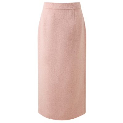 绵羊毛双面呢半身裙直筒裙长裙