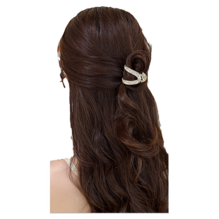 短发过渡抓夹女高级感中号鲨鱼夹后脑勺高马尾发夹发量少夹子头饰