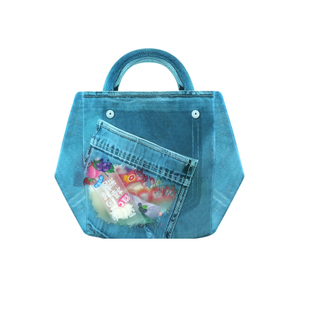 元旦礼品袋牛仔裤手提包装袋创意节日伴手礼袋小学生生日礼物袋