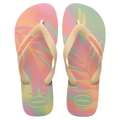 Havaianas哈唯纳2026年春夏新款Top植物印花人字拖女外穿平底拖鞋
