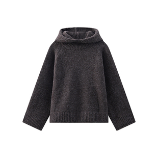 COLN连帽毛衣不言不语却懂得如何包裹你的情绪喇叭袖更是懂得绽放