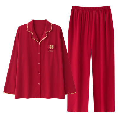 新一系红色情侣睡衣本命年送礼